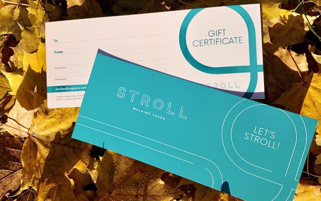 Stroll gift certificates are back!